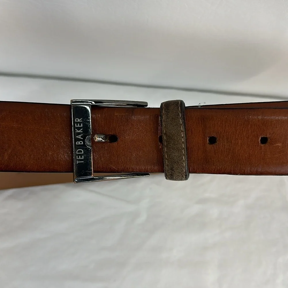 Ted Baker Brown Leather Belt, 38
